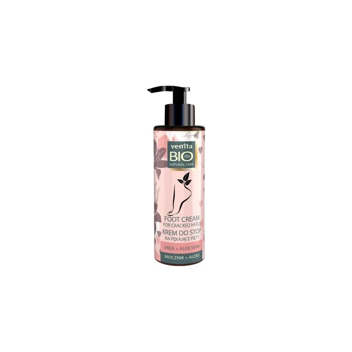Venita Bio Natural Care Foot Cream Regenerating Cream For Cracked Heels With Urea And Aloe Vera 100ml