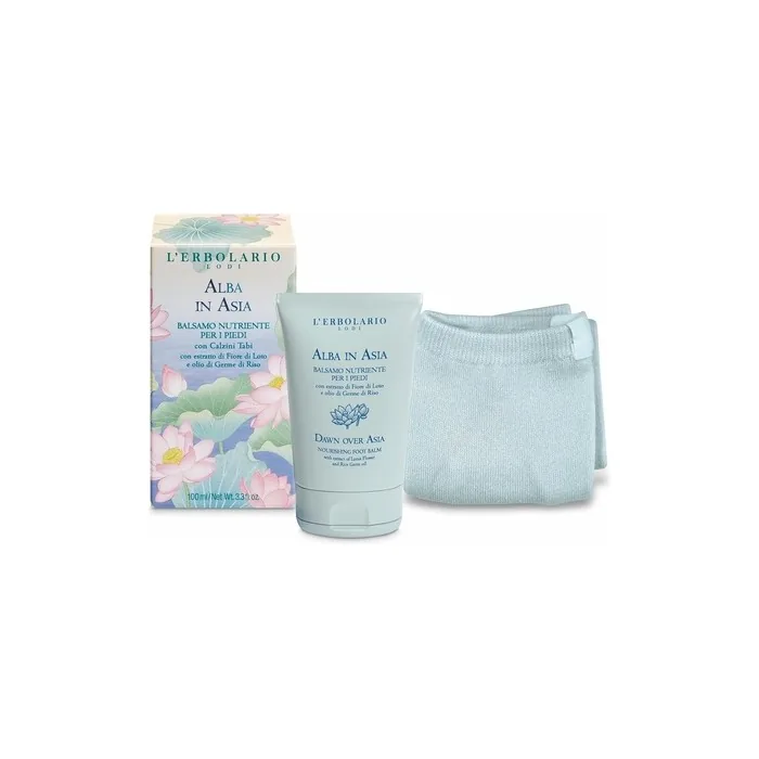L'Erbolario Alba in Asia Nourishing Foot Balm with Tabi Socks 100ml