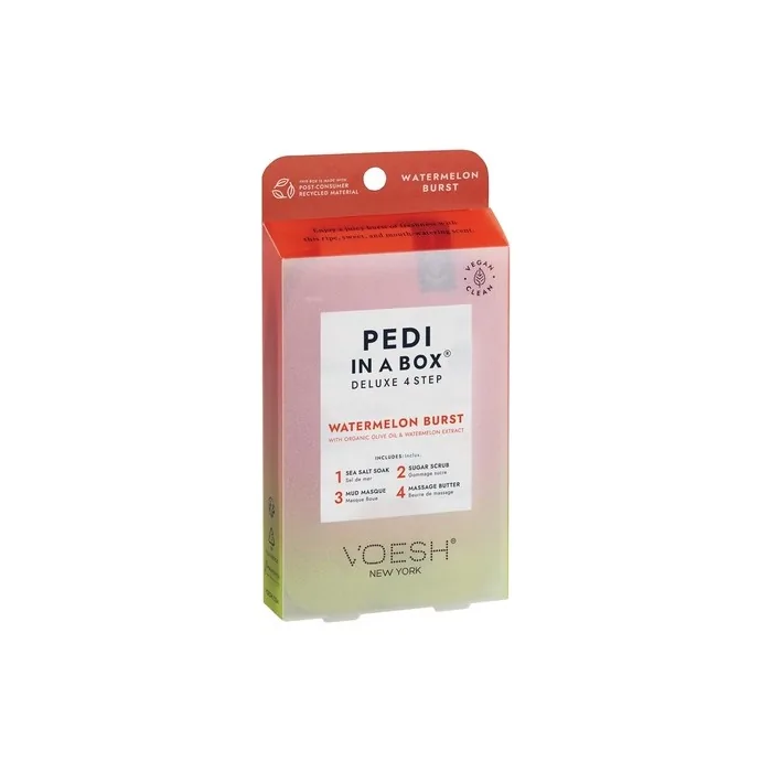 Voesh Limited Edition Watermelon Burst Pedi In A Box 4 Step - Summer Scent