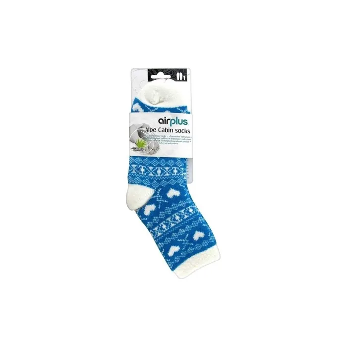 Aloe Cabin Stockings for Women - Hydrating Heart Blue