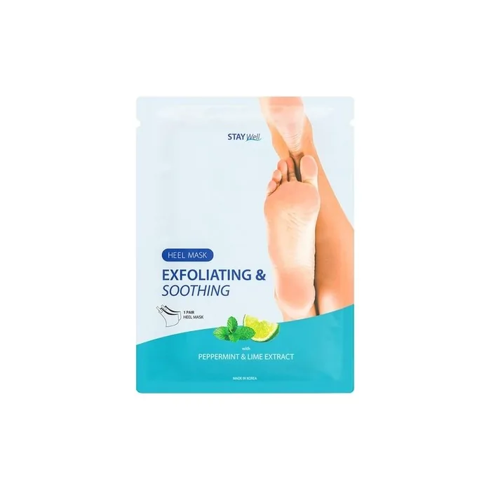 Exfoliating and Soothing Heel Mask Peppermint and Lime