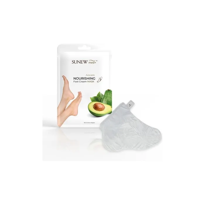 Sunewmed Nourishing Foot Cream Mask Regenerating Foot Mask In The Form Of Socks Avocado