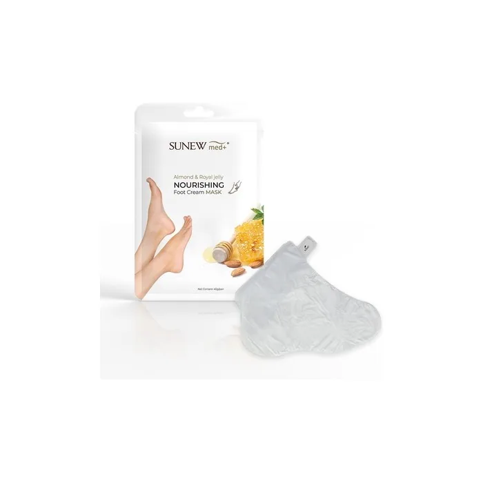 Sunewmed Nourishing Foot Cream Mask In The Form Of Socks Almond & Royal Jelly