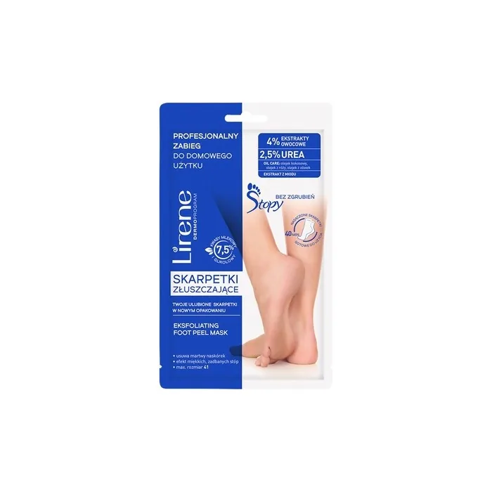 Lirene Exfoliating Socks Professional Treatment For Home Use
