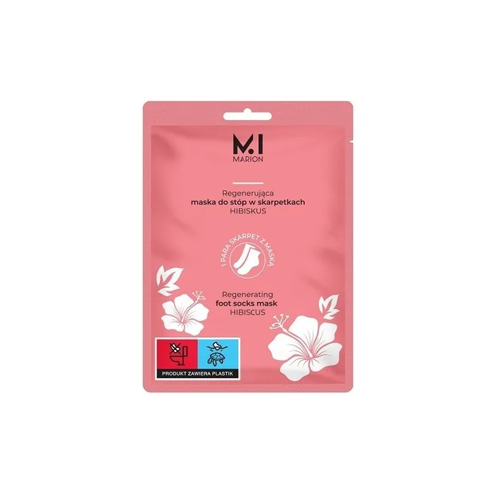 Marion Regenerating Foot Mask In Socks Hibiscus 2 X 15 Ml