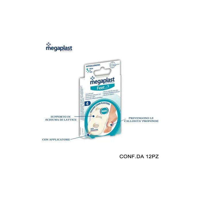 Megaplast Feet Ml 4 Round Cotton Pads Pack Of 4 12 Pieces