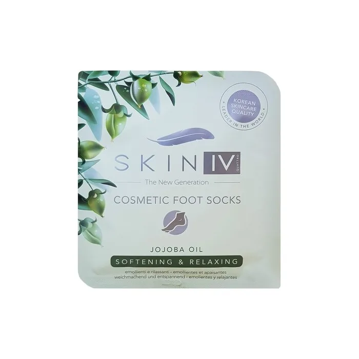 Skin IV Foot Cosmetics Socks with Jojoba Oil, Shea Butter, and Aloe Butter