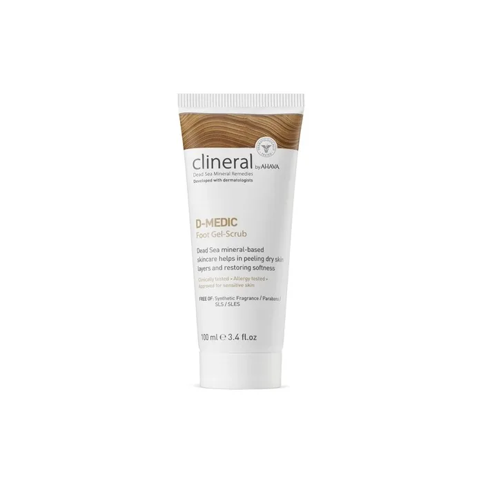 CLINERAL by Ahava D-MEDIC Foot Gel Scrub 100ml