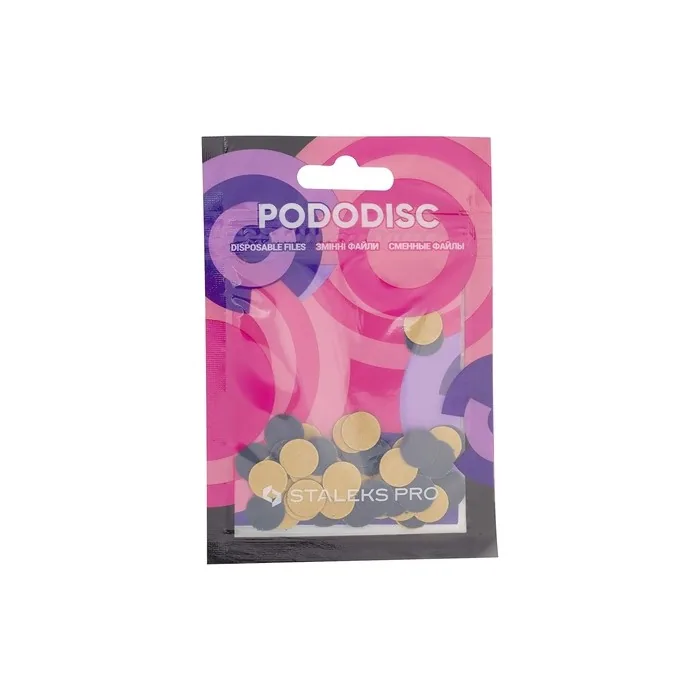 Staleks Pro Pedicure Discs XS 10mm PDF-10 50 Pieces Abrasive 320
