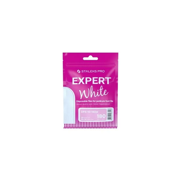 Staleks Pro White Pedicure Refill Files 180 Grit Expert 10