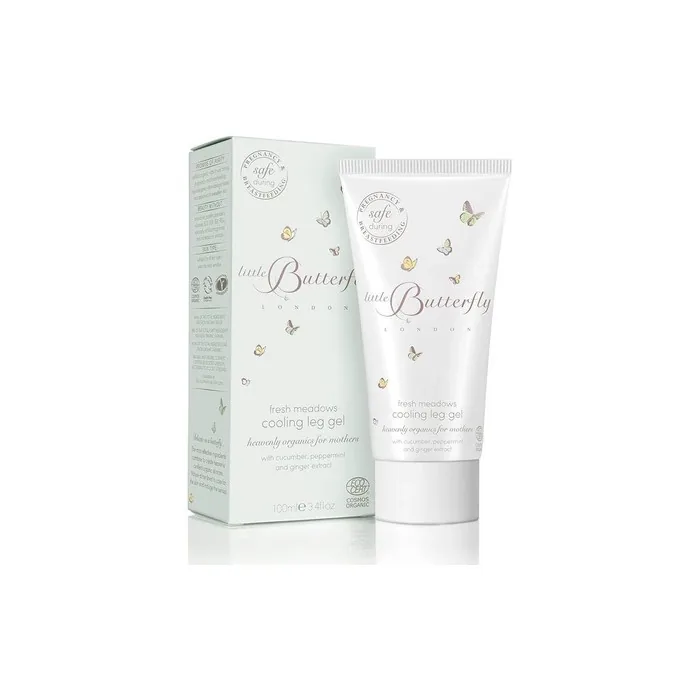Little Butterfly London Fresh Meadows Cooling Leg Gel for Moms Comfort for Tired Legs and Feet with Natural Ingredients 100ml