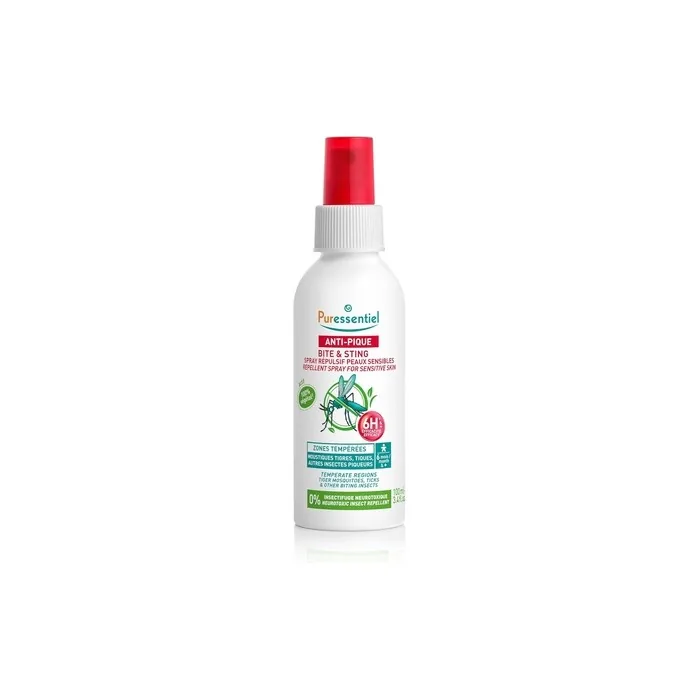 Puressentiel Antisting Repellent Spray For Sensitive Skin 100ml