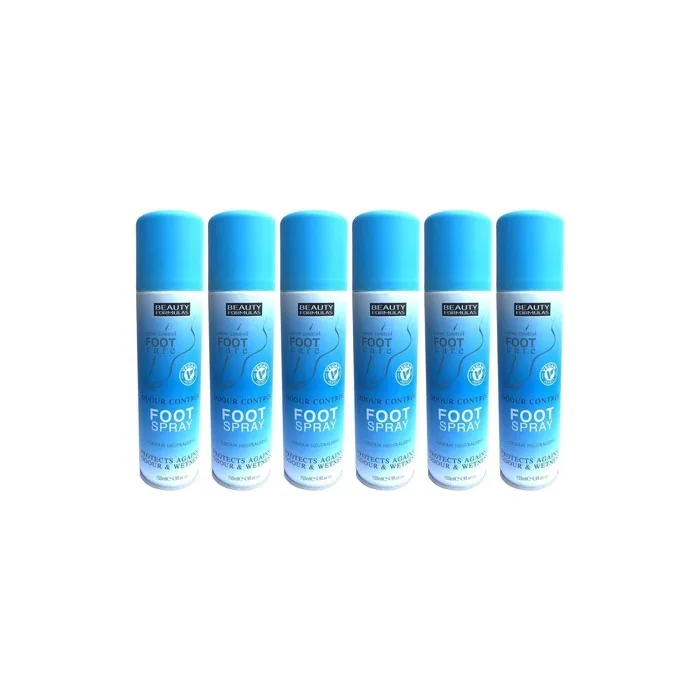 X6 Beauty Formulas Feet Care Odour Control Foot Spray 150ml