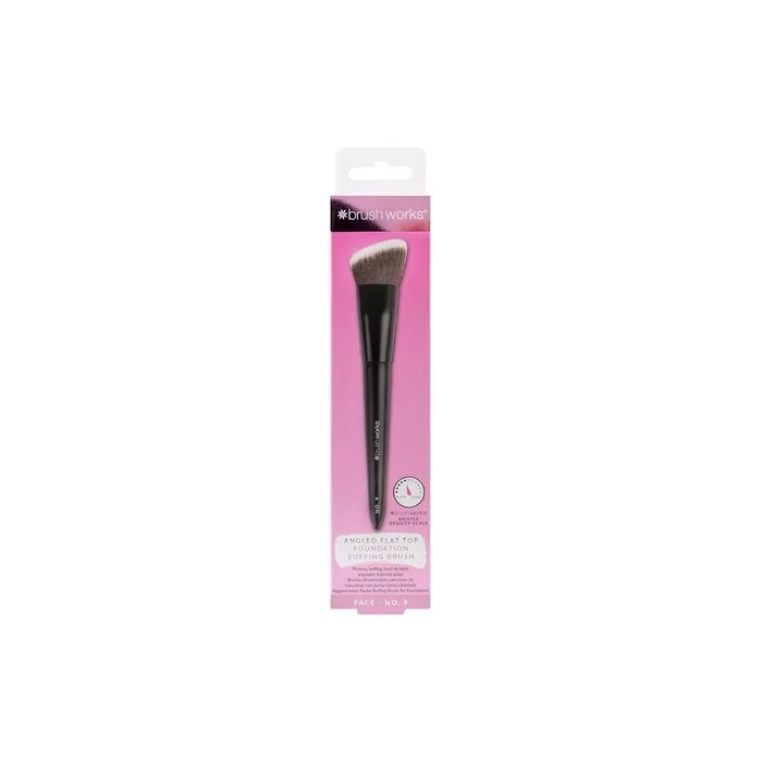Brushworks No 9 Angled Flat Top Foundation Buffing Brush