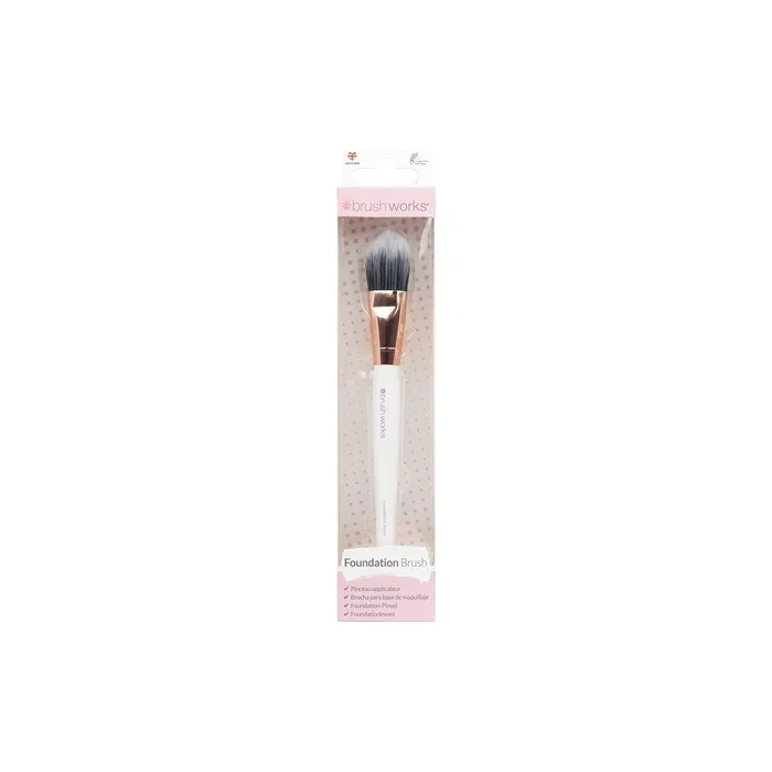 Brushworks White & Gold Foundation Brush