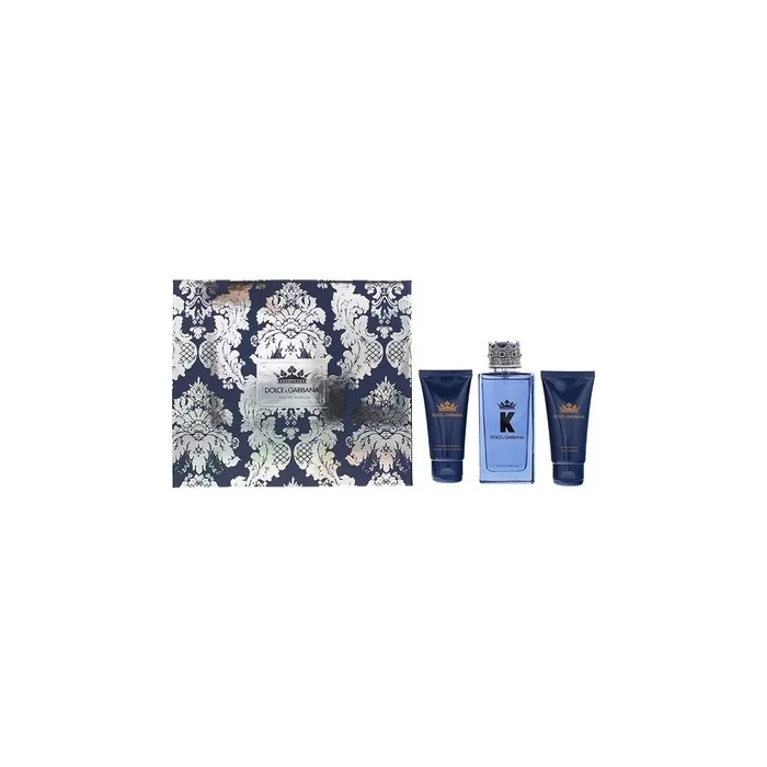 Dolce & Gabbana K 3pcs Gift Set Eau De Parfum 100ml Aftershave Balm 50ml Shower Gel 50ml