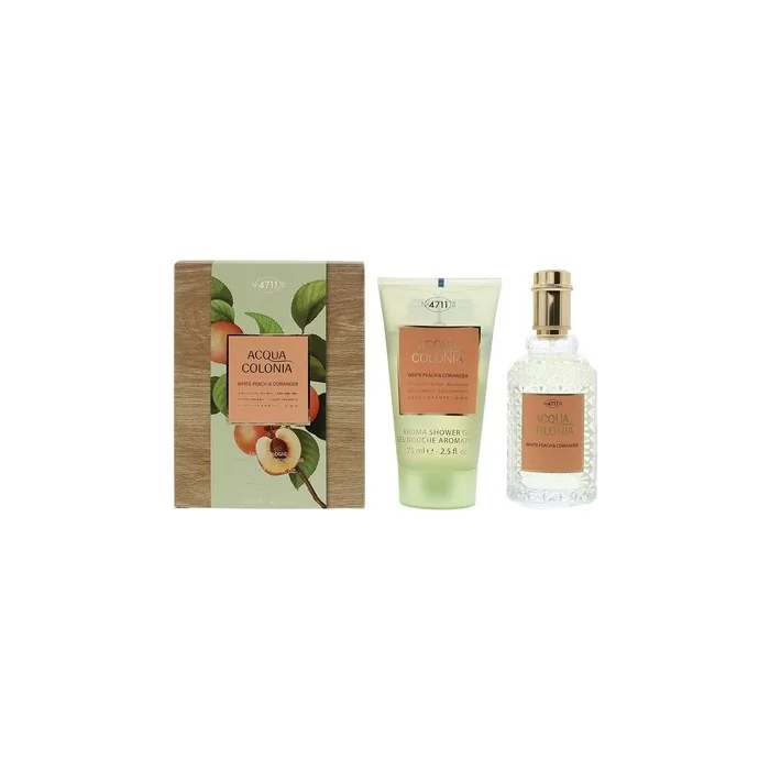4711 Acqua Colonia White Peach Coriander 2 Piece Gift Set For Unisex