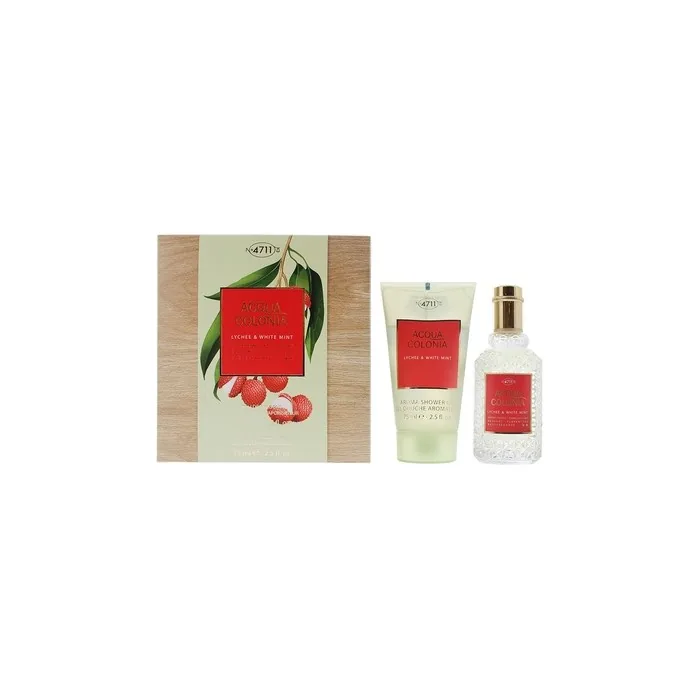 4711 Acqua Colonia Lychee White Mint 2 Piece Gift Set For Unisex
