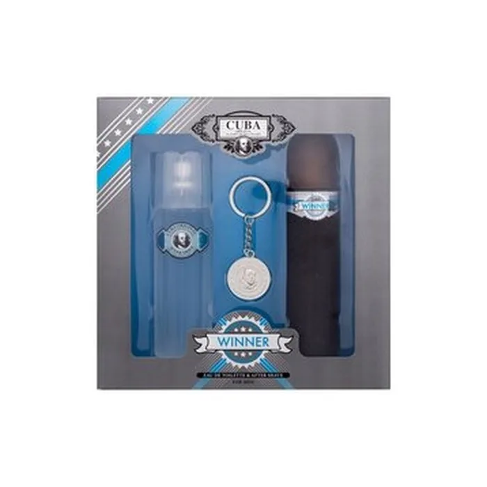 Cuba Winner Gift Set Eau De Toilette 100 Ml After Shave 100 Ml And Pendant