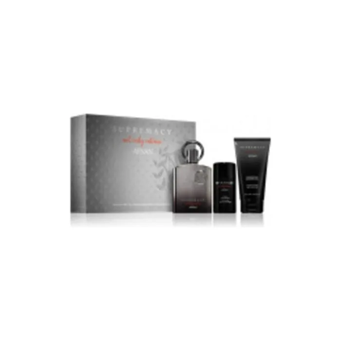 Afnan Supremacy Not Only Intense Extrait De Parfum Gift Set 100 Ml Eau De Parfum 150 Ml After Shave Balm And 150 Ml Shower Gel