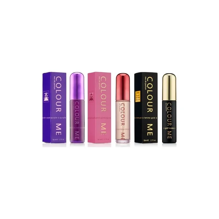 Colour Me Pink/Purple/Gold Femme Triple Pack Fragrance for Women 3 x 50ml