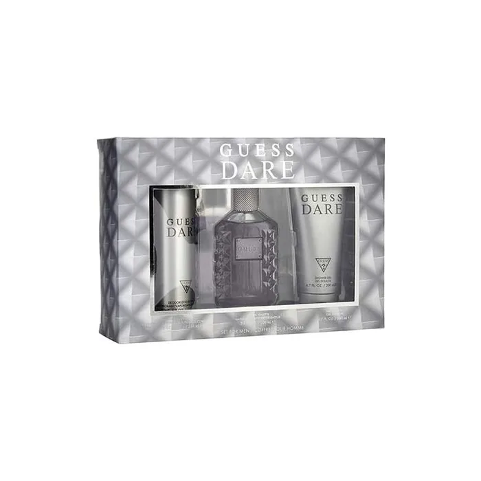 Guess Dare By Guess For Men - 3 Pc Gift Set 3.4Oz Edt Spray, 6.0Oz Body Spray