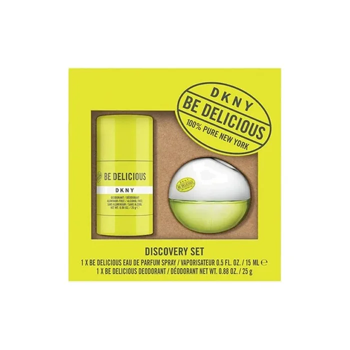 DKNY Be Delicious Discovery Set Eau de Parfum 15ml & Aluminum-Free Deodorant 25g