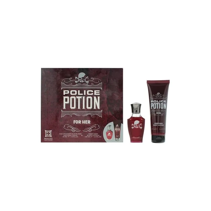 Police Potion For Her Gift Set Eau de Parfum 30ml Body Lotion 100ml