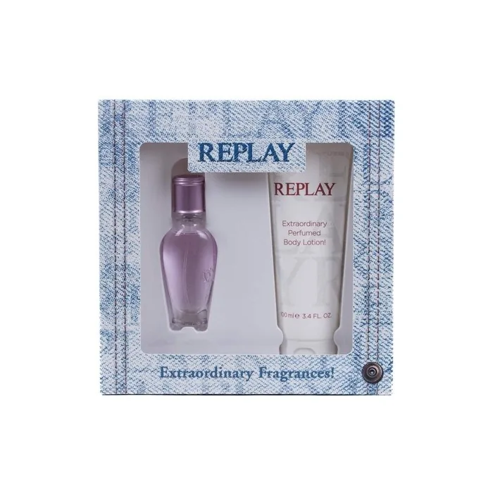 Replay Jeans Spirit Gift Set for Her (20ml EdT Spray + 100ml Body Lotion)