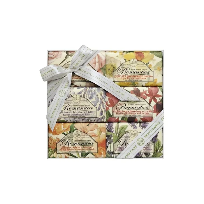 NESTI DANTE Romantica Florentine Rose & Peony Soap 250g - Pack of 6
