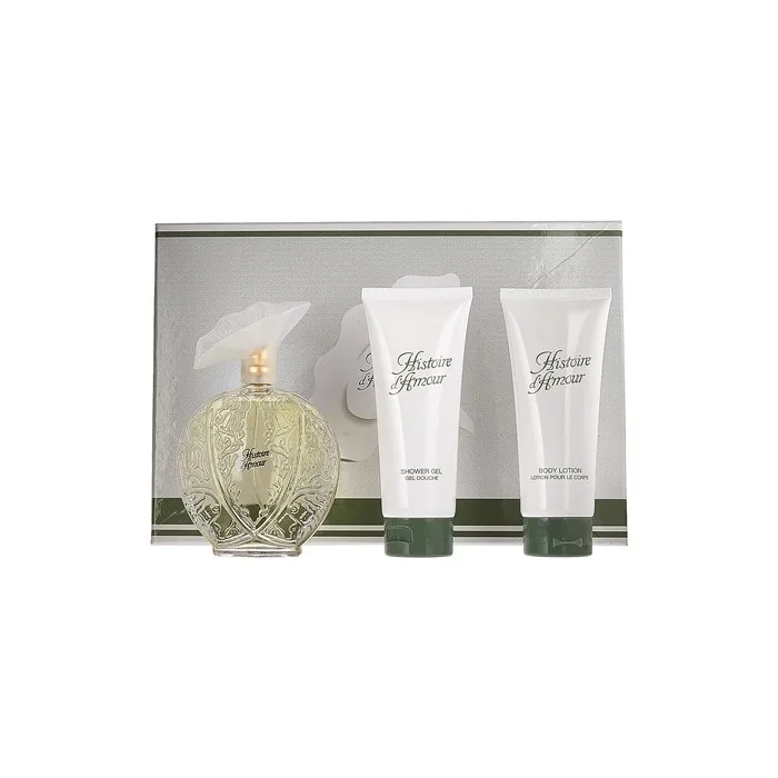 Aubusson Histoire D'amour 3 Piece Set Eau de Toilette Spray, Body Lotion, Shower Gel