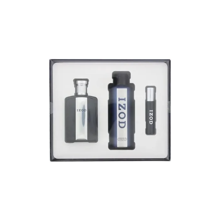 Izod 3 Piece Gift Set for Men - EDT 100ml, EDT 15ml, Body Spray 200ml