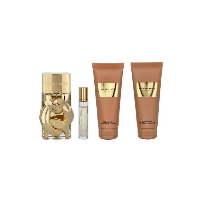 Michael Kors Pour Femme Giftset Includes 100 Ml Eau De Parfum 100 Ml Body Lotion 100 Ml Shower Gel And 10 Ml Eau De Parfum