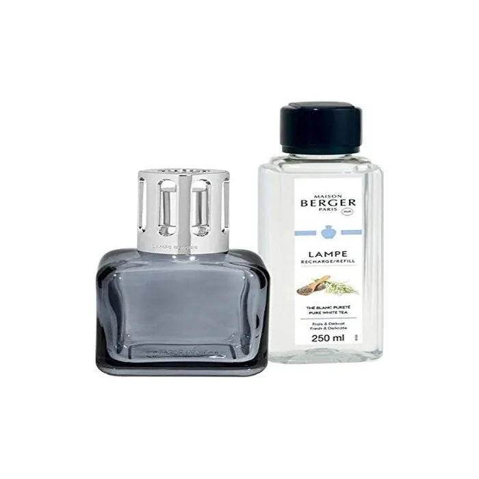 Lampe Berger Glacon Gris Gift Set Ice Cube Grey, Glass, 250 Ml