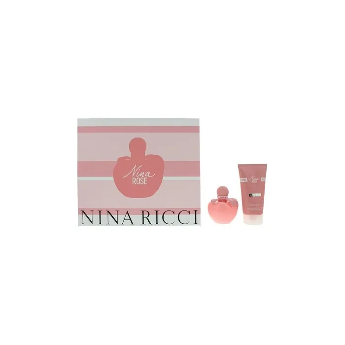 Nina Ricci Nina Rose 2 Piece Gift Set Eau De Toilette 50ml And Body Lotion 75ml