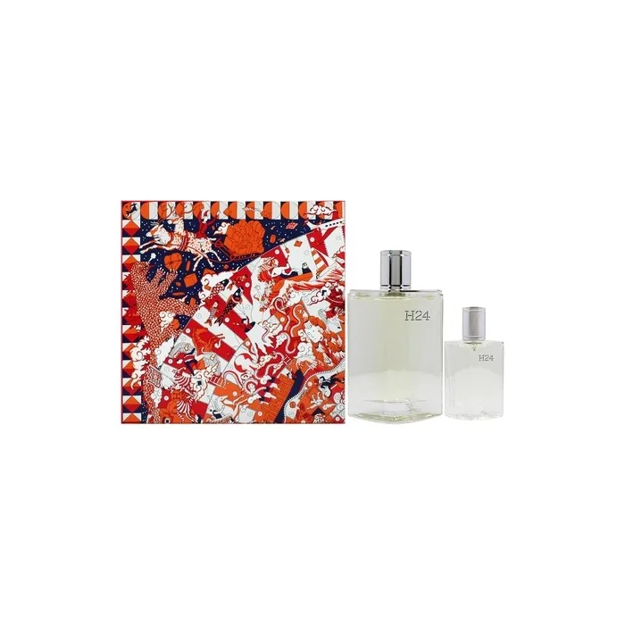 H24 By Hermes For Men 2 Pc Gift Set 3.3oz EDT Spray 0.42oz EDT Spray 111.6ml