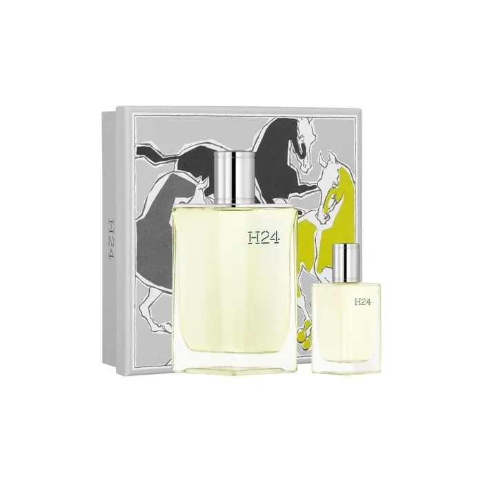 Herms H24 Eau De Toilette Gift Set 100ml And 125ml For Men