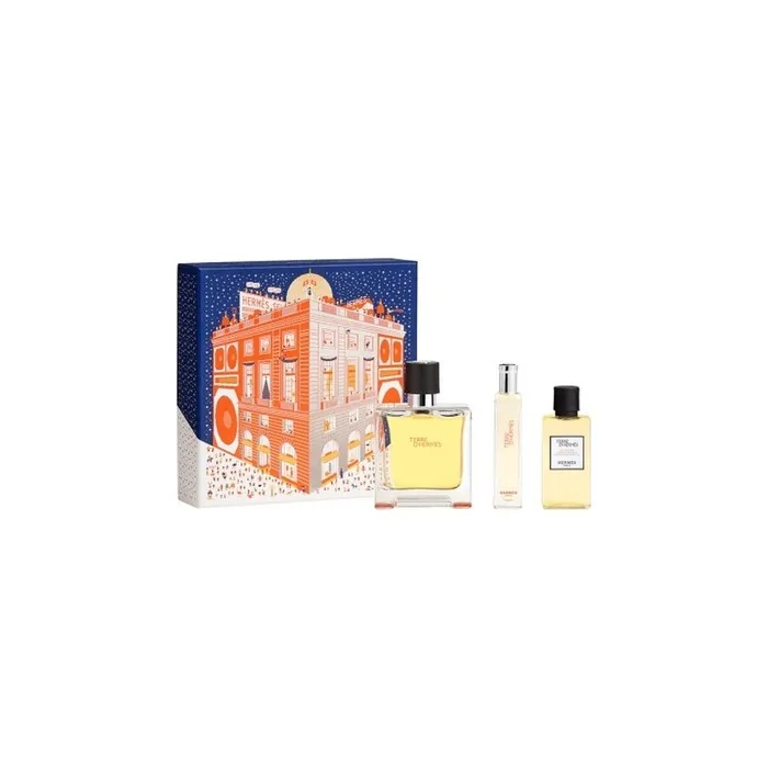 Hermes Men's Terre D'Hermes Pure Perfume 3pcs Edp Gift Set