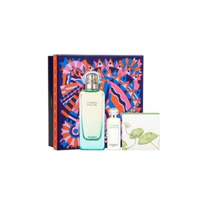 Hermes Un Jardin Sur Le Nil Gift Set Eau De Toilette 100ml Solid Soap 50g And Mini Eau De Toilette 75ml