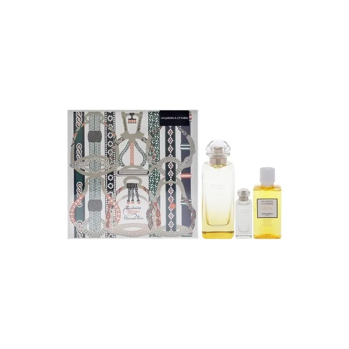 Un Jardin A Cythere by Hermes Unisex 3 Piece Gift Set 3.3oz EDT Spray 0.25oz