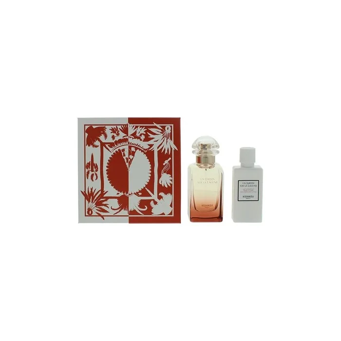 Hermes Un Jardin Sur La Lagune Gift Set Eau De Toilette 50ml And Body Lotion 40ml For Unisex