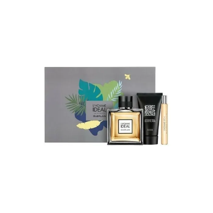 Guerlain L'Homme Ideal 3 Piece Gift Set 100ml EDT Spray 10ml Travel Spray 2.5 Shower Gel