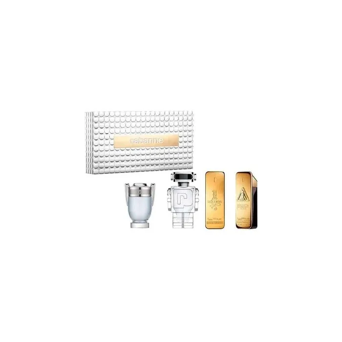 Paco Rabanne Miniature Set - One Million Edt 5ml, One Million Elixir Intense Edp 5ml, Invictus Edt 5ml, Phantom Edt 5ml