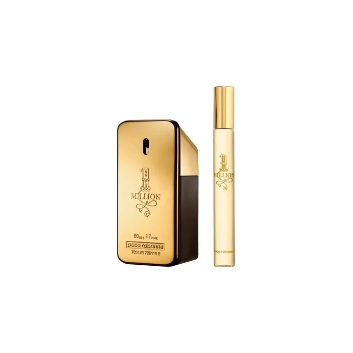 Paco Rabanne 1 Million Eau De Toilette Spray 50ml Eau De Toilette Spray 10ml Set