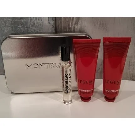 Montblanc Legend Red 75ml Edp Cleansing Gel Face Cream 30ml Each Pack Of 3