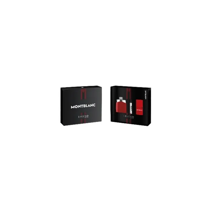 Montblanc Legend Red Eau De Parfum Spray 100ml Set 3 Pieces Men's Fragrances