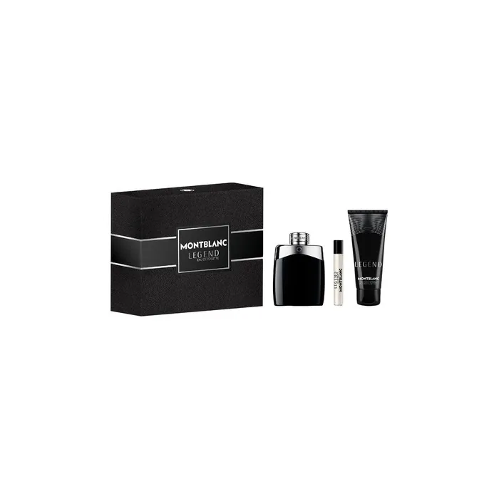 Mont Blanc Legend Set Eau De Toilette Spray 100ml Miniature Eau De Toilette 75ml Shower Gel 100ml