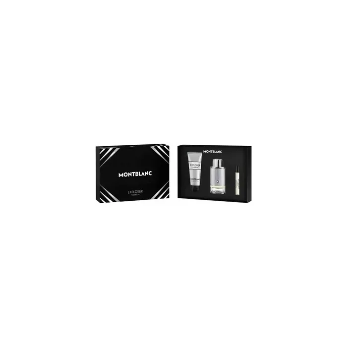 Montblanc Explorer Platinum Eau De Perfume Spray 100ml Set 3 Pieces By Montblanc