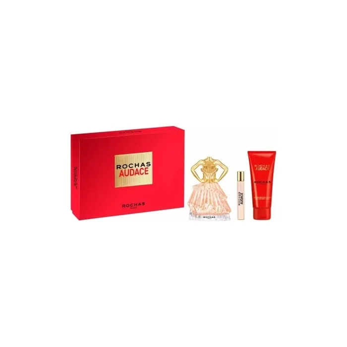 Rochas Rochas Audace Eau De Parfum Spray Set 3 Pieces 90ml