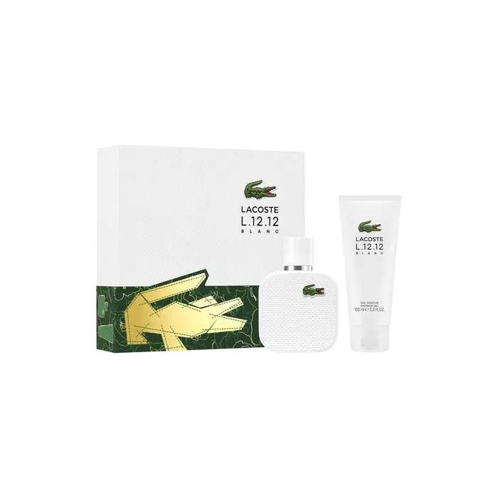 Lacoste L1212 Blanc Gift Set Eau De Toilette 50ml And Shower Gel 100ml